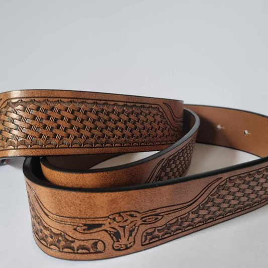 Men's Bull Leather Belt