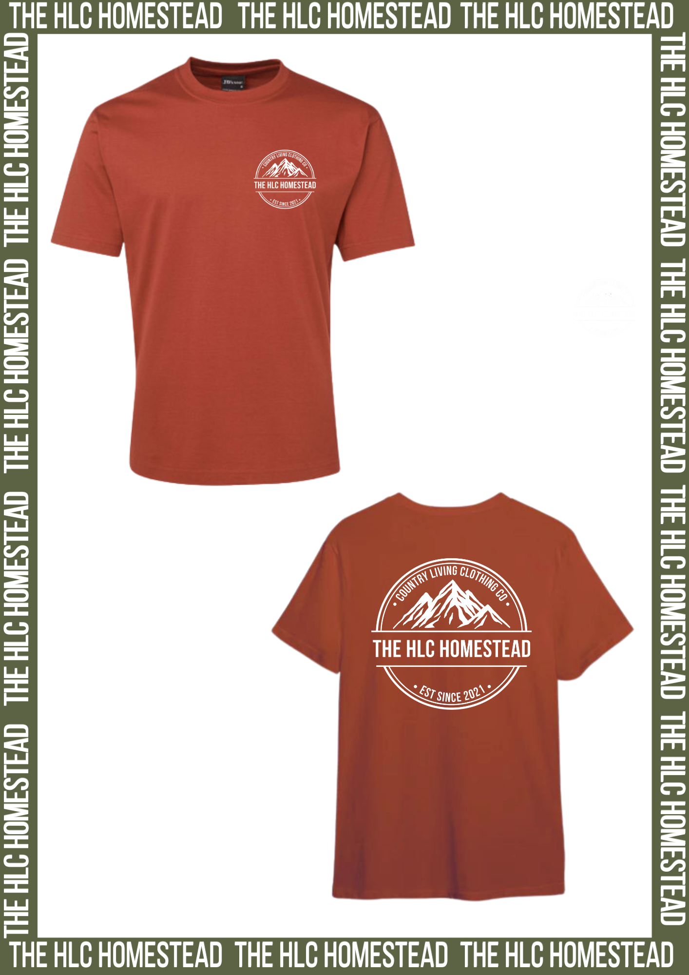 HLC Homestead OG Logo T-shirt OCHRE