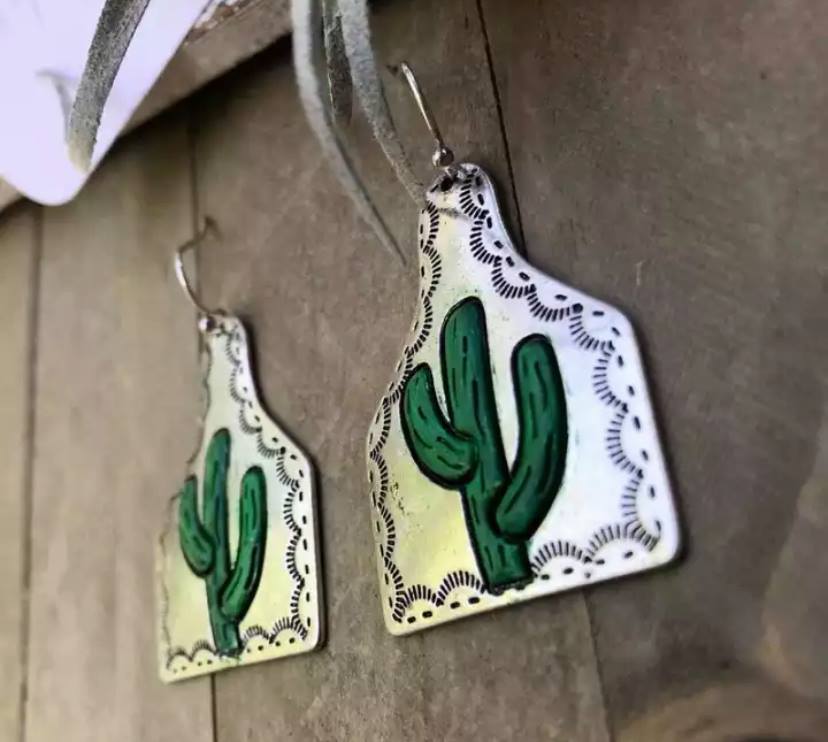 Cactus Cowgirl Earings